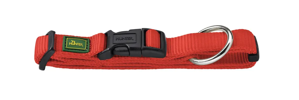 Garantierte Lieferung HUNTER Halsung Nylon Vario Plus M-L/2,5 rot