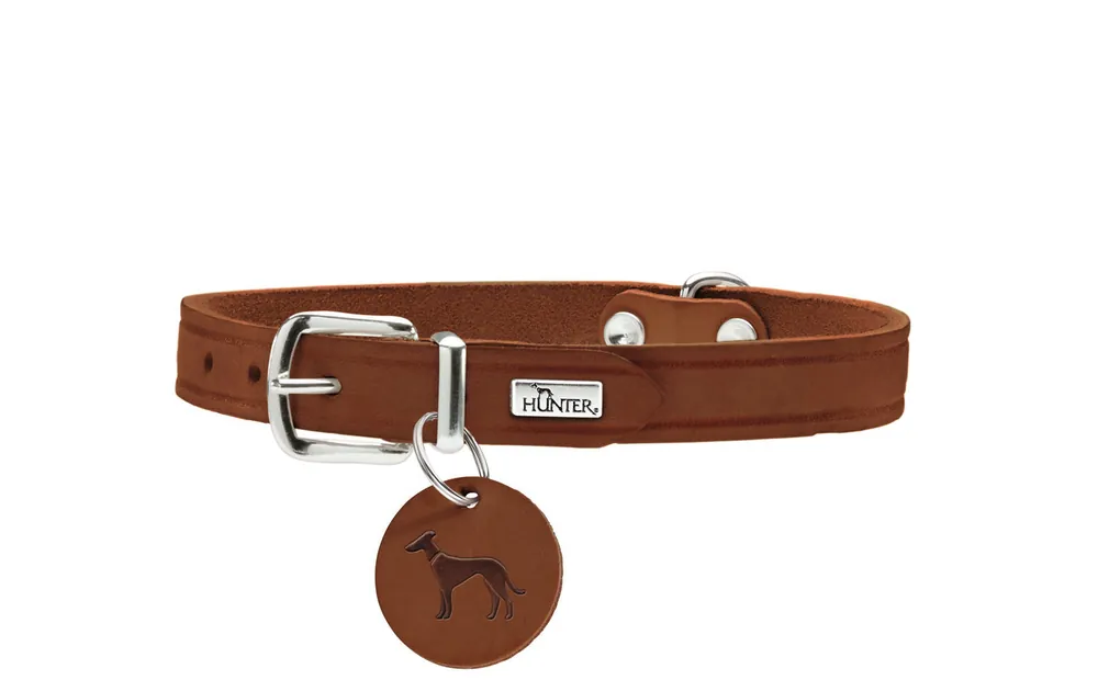 HUNTER Halsband Aalborg XS 32 Leder cognac Preisknaller