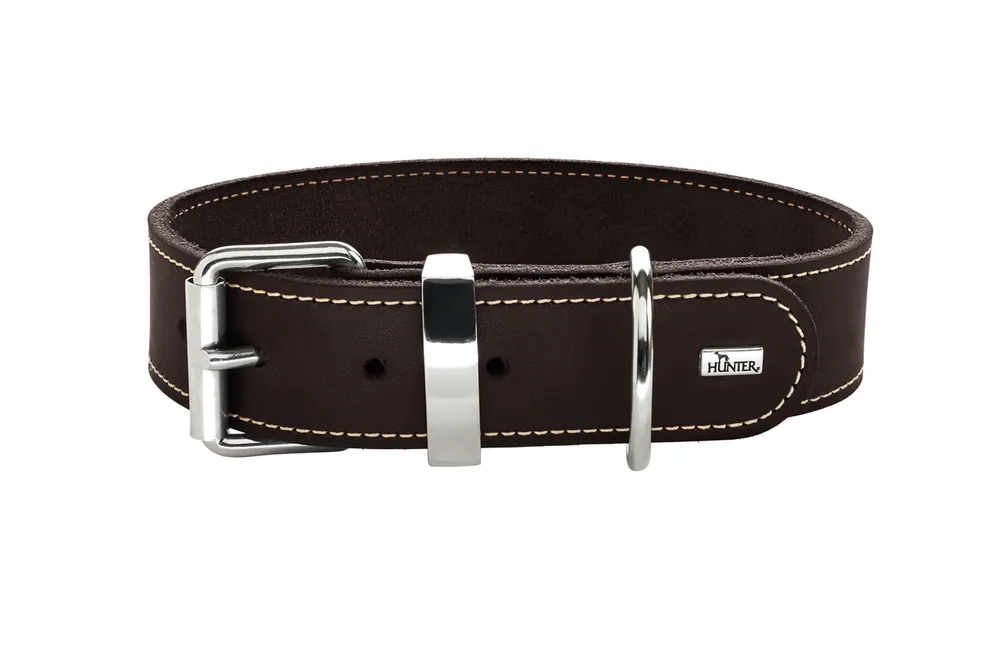 HUNTER Halsband Aalborg Special XXS-XS 30 Leder dunkelbraun Markenware