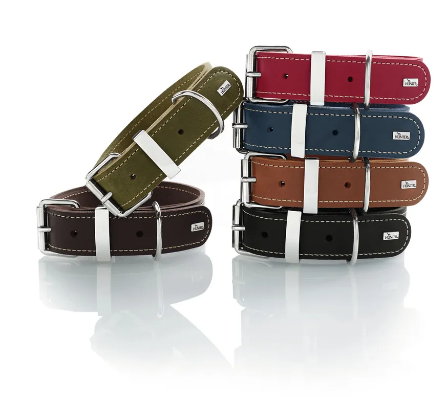 Highlight HUNTER Halsband Aalborg Special L-XL 70 Leder dunkelbraun