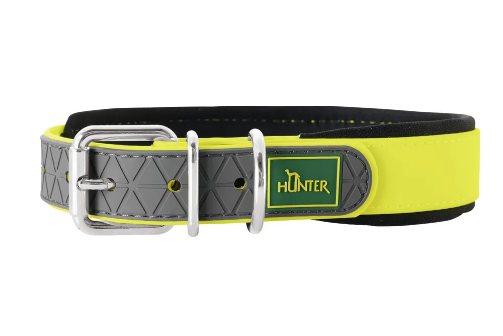 Solange Der Vorrat Reicht HUNTER Halsband Convenience Comfort 50 neongelb