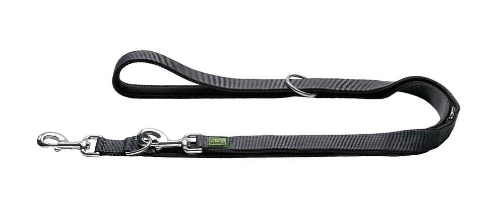Billig HUNTER Verstellbare Führleine Maldon 20/200 schwarz/grau
