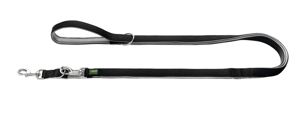 Bestpreis HUNTER Verstellbare Führleine Neopren 20/200 schwarz/grau