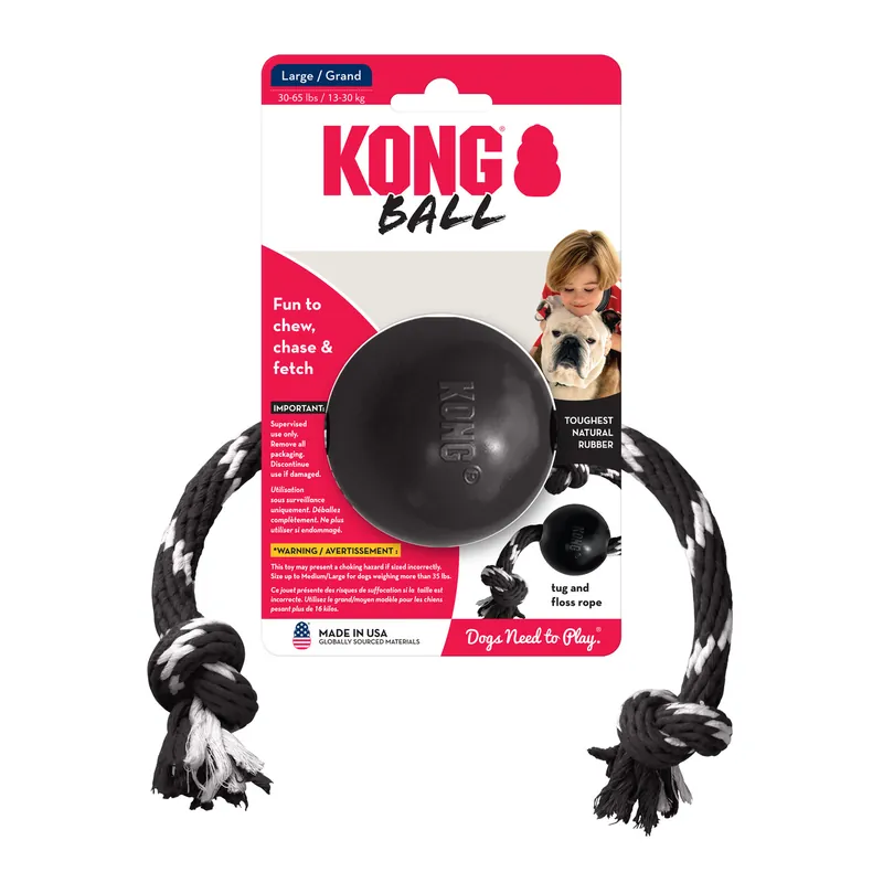 Bestpreis KONG Extreme Ball with Rope L