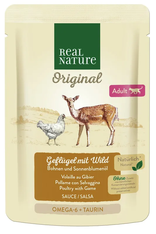 Markenware REAL NATURE Adult Sauce Wild und Geflügel 85 g