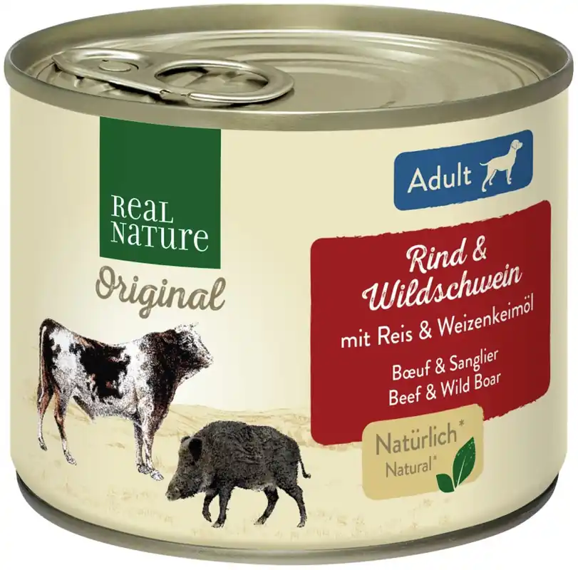 REAL NATURE Adult Rind und Wildschwein 200 g Heißes Angebot