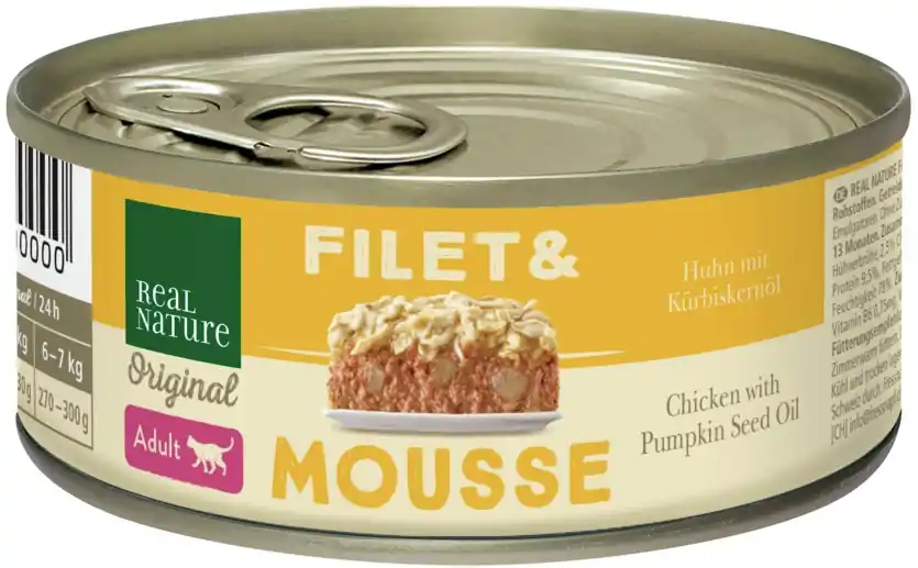 REAL NATURE Filet & Mousse Huhn pur 85 g Kracherpreis