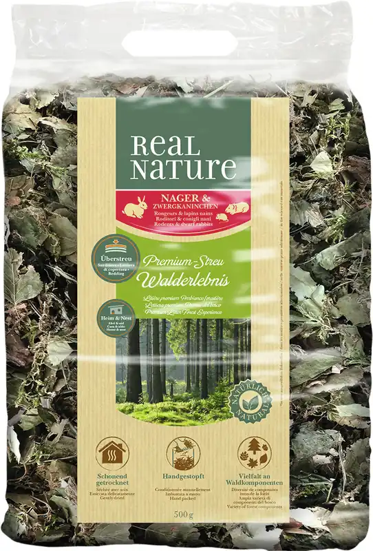 REAL NATURE Überstreu Walderlebnis 500 g Letzte Chance