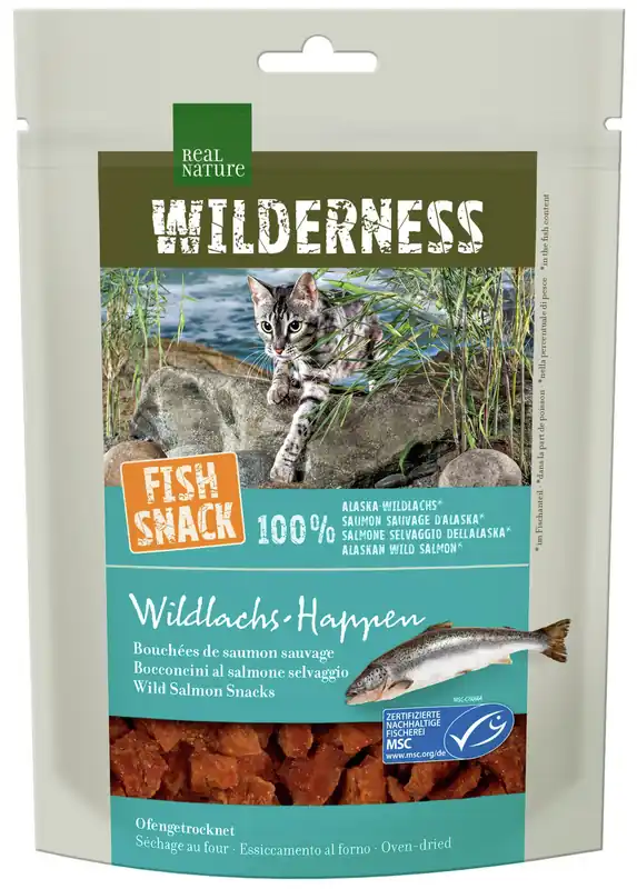 Abverkauf REAL NATURE WILDERNESS Fish Snack Lachs-Happen 35 g