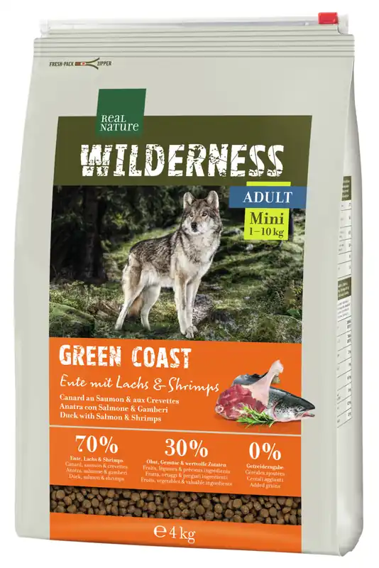 REAL NATURE WILDERNESS Adult Green Coast Mini 4 kg Letzte Chance