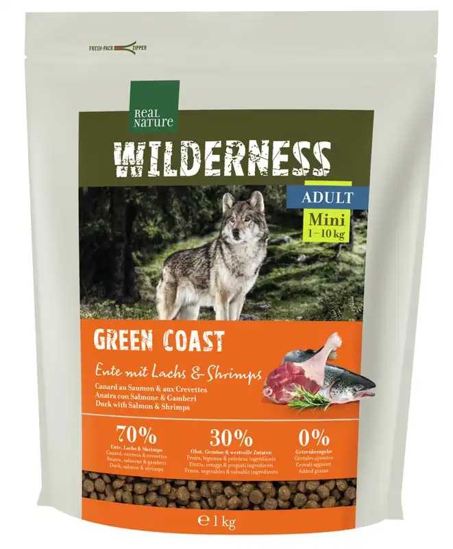 Saisonangebot REAL NATURE WILDERNESS Adult Green Coast Mini 1 kg