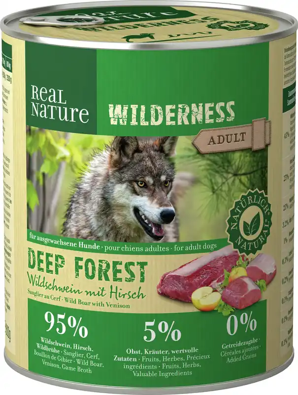 Saisonangebot REAL NATURE WILDERNESS Hirsch und Wildschwein 800 g