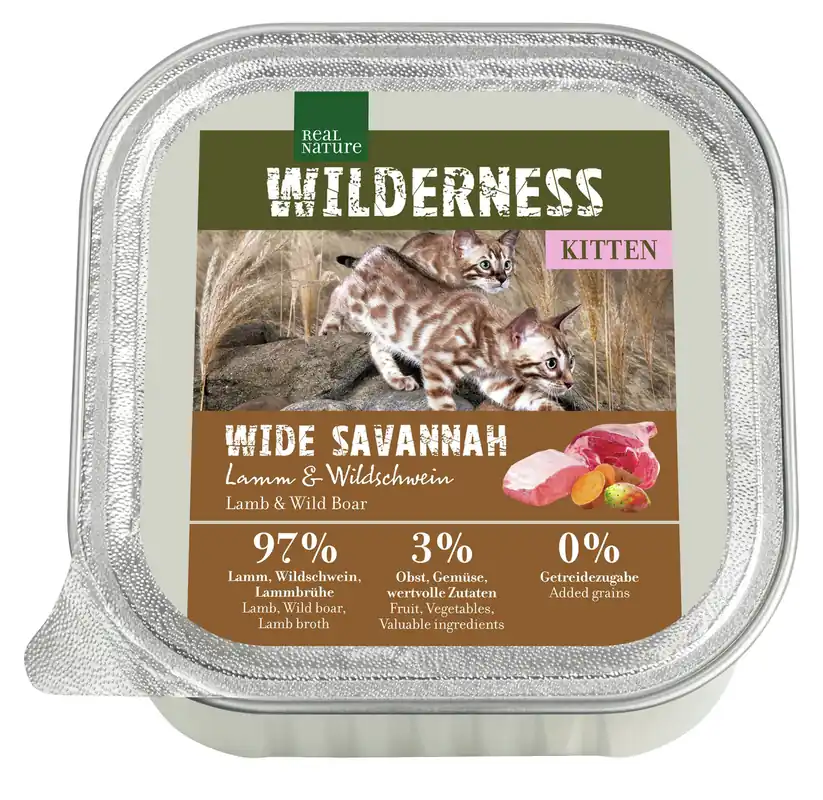 Sonderaktion REAL NATURE WILDERNESS Kitten Wide Savannah 100 g