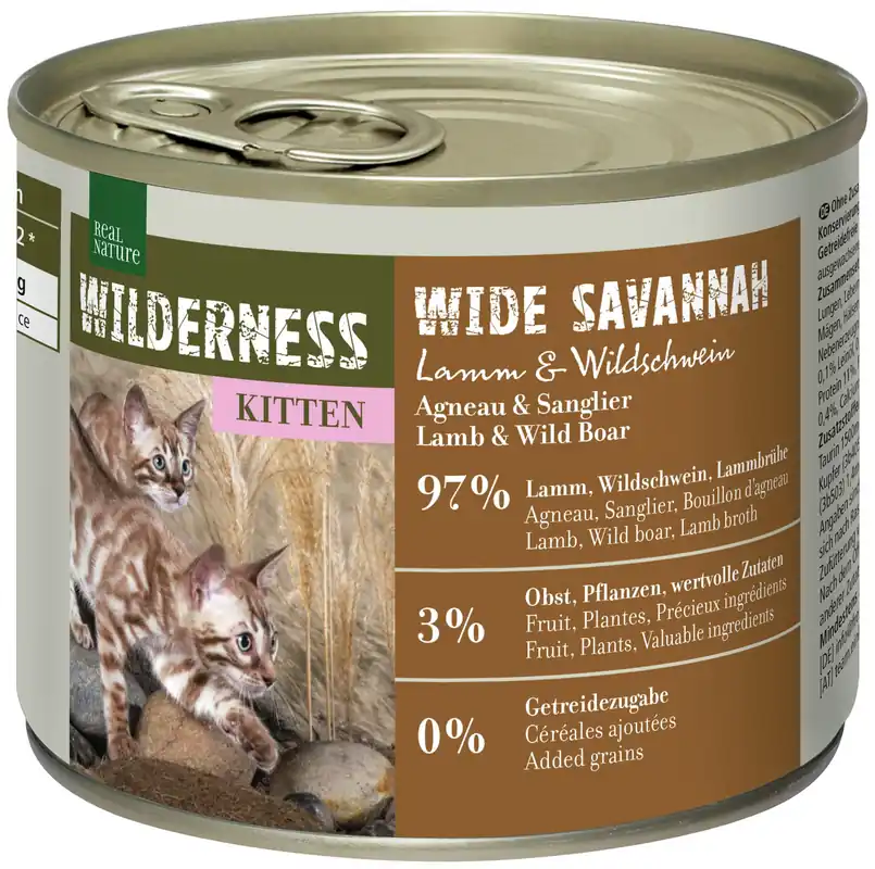 Ausverkauf REAL NATURE WILDERNESS Kitten Wide Savannah 200 g