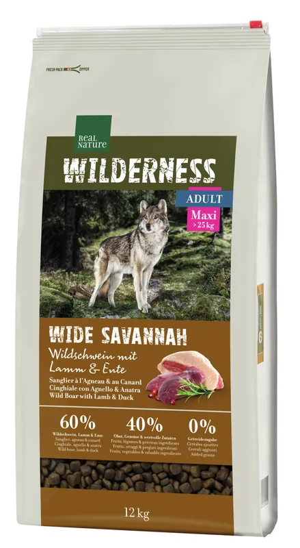 Jetzt Bestellen REAL NATURE Wilderness Wide Savannah Large Breed 12 kg