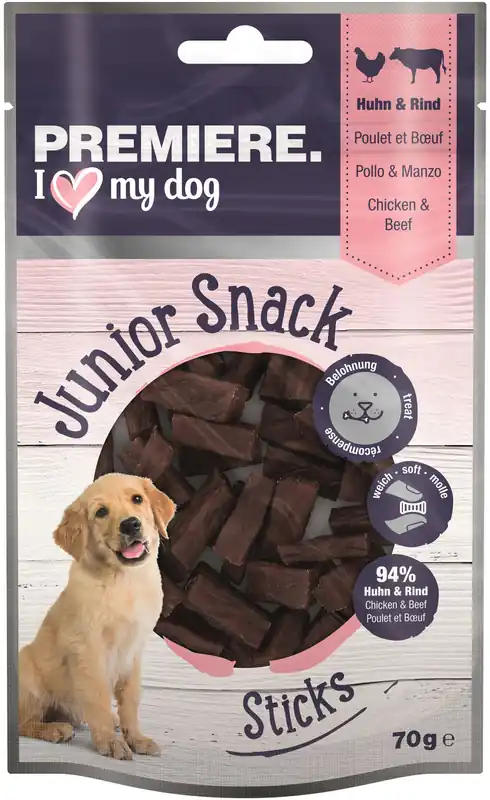 PREMIERE Junior Snack Sticks Huhn und Rind 70 g Schnäppchen