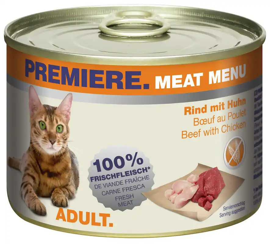 PREMIERE Meat Menu Adult Rind und Huhn 200 g Wochenendangebot