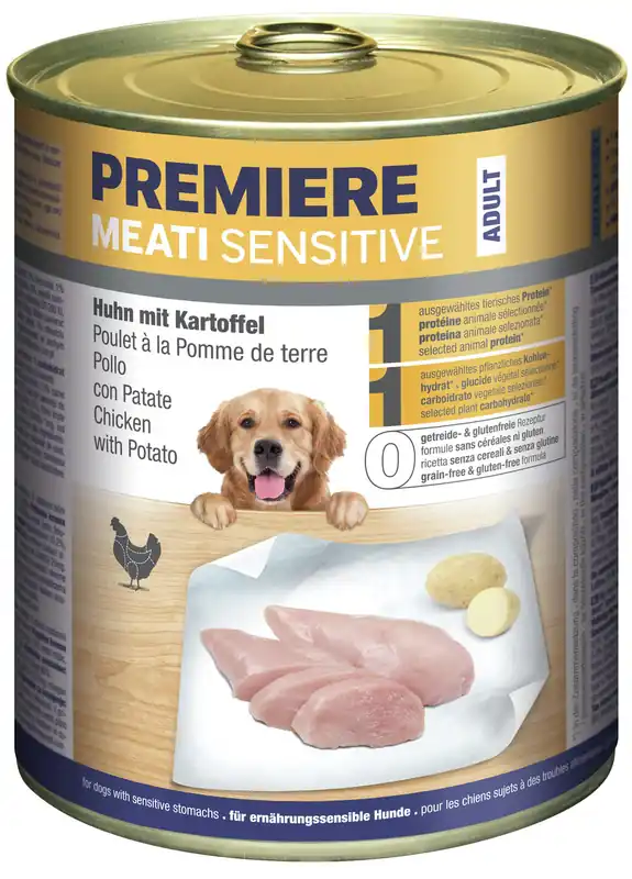 Finale Aktion PREMIERE Meati Sensitive Huhn mit Kartoffeln 800 g