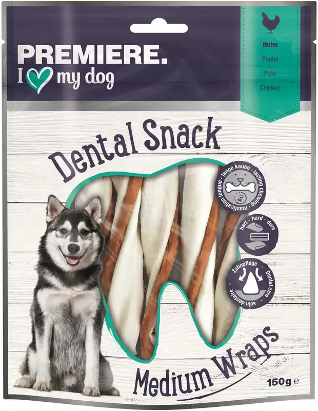 Mega-Angebot PREMIERE Dental Wrap Huhn M 5 Stück 150 g