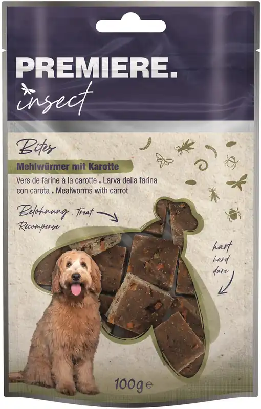 PREMIERE Insekt SnackBites Mehlwurm mit Karotte 100 g Must-Have