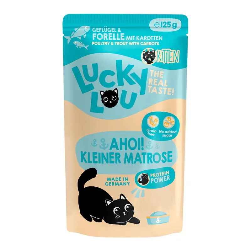 Lucky Lou Kitten Geflügel & Forelle 125 g Direkt Vom Hersteller