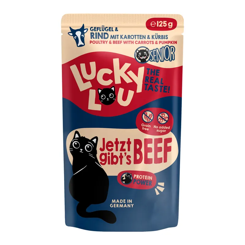 Lucky Lou Senior Geflügel & Rind 125 g Meistverkauft