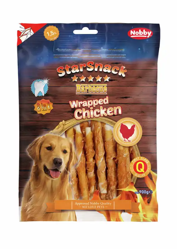 Solange Der Vorrat Reicht StarSnack Barbecue Wrapped Chicken 900 g