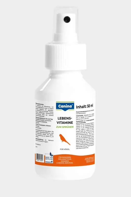 Jetzt Kaufen Canina Petvital Lebensvitamine Vögel 50 ml