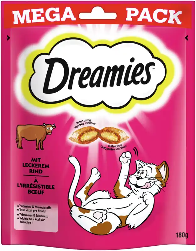 Dreamies Megapack Rind 180 g Neu Im Sortiment