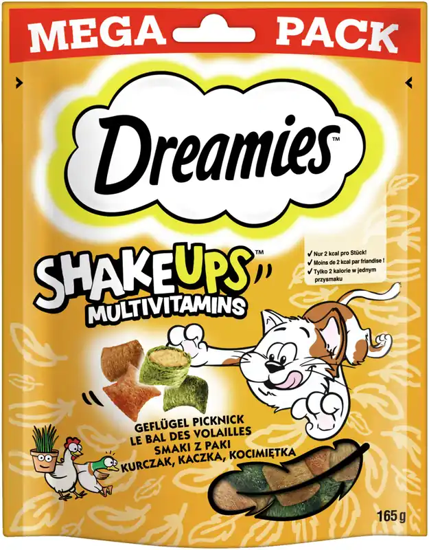 Sale Dreamies Shake Ups Multivitamin Geflügel Picknick 165 g
