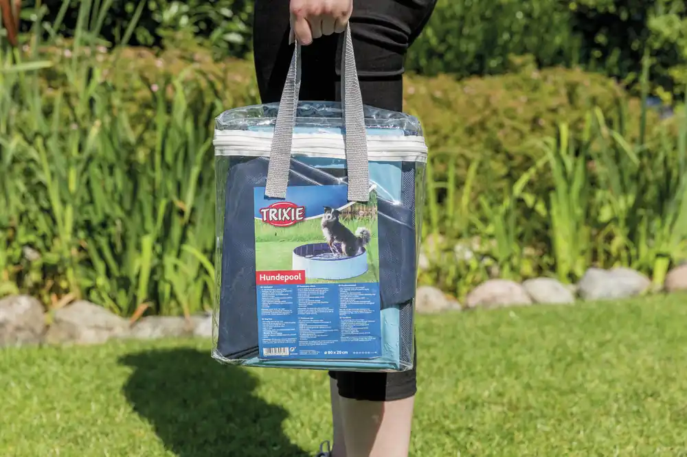 Jetzt Kaufen TRIXIE Hundepool Ø70x12 cm petrol/grau