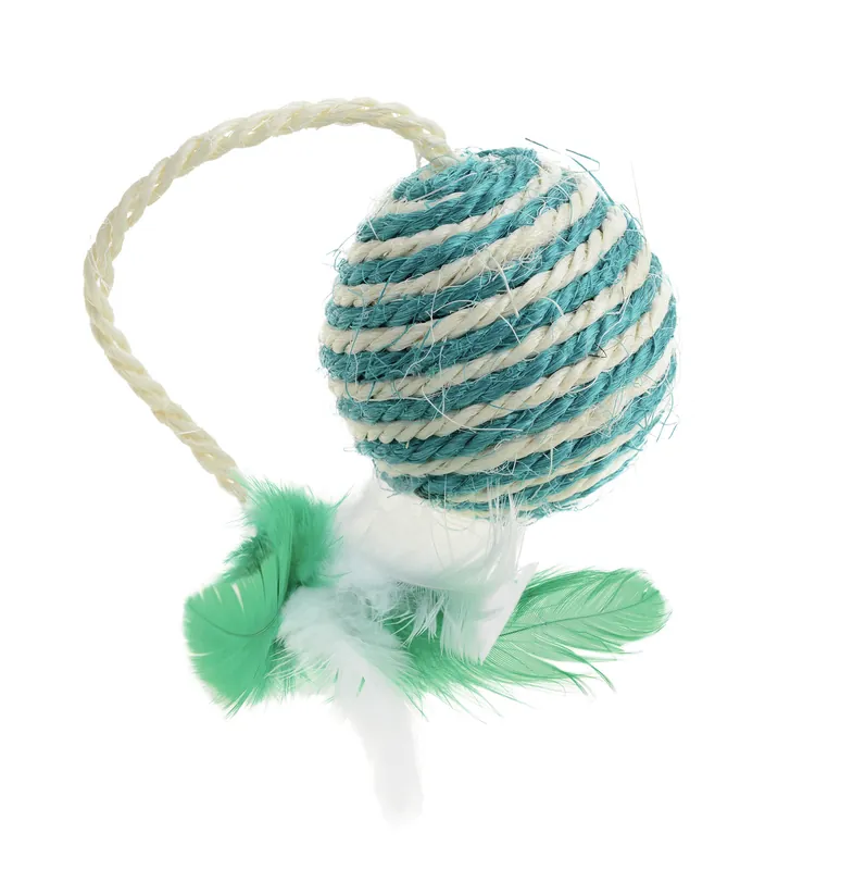 AniOne Sisal Ball mit Feder 6 cm Sonderangebot