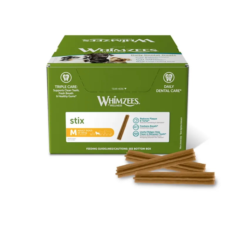 Whimzees Stix M 30 g - 1,2 x 15,3 x 1,5 cm Mega-Angebot