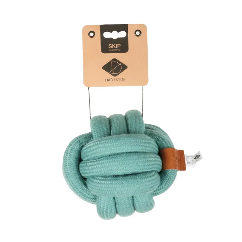 Top-Angebot D&D Cotton DogToy Skip Ball L 15 cm blau