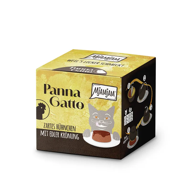 Super-Preis MJAMJAM Katze Panna Gatto Hühnchen 2 x 80 g