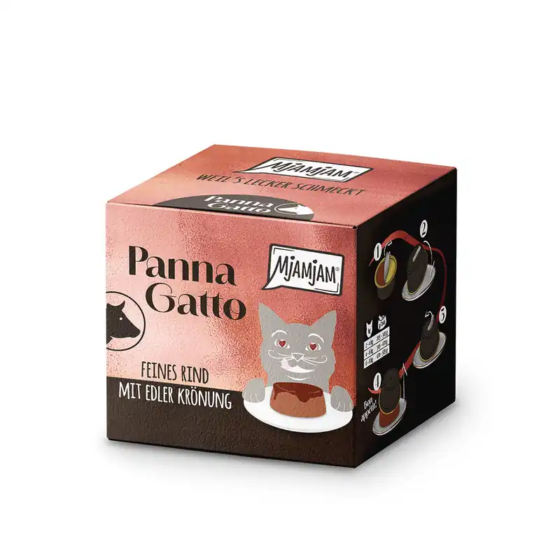 MJAMJAM Katze Panna Gatto Rind 2 x 80 g Top-Seller