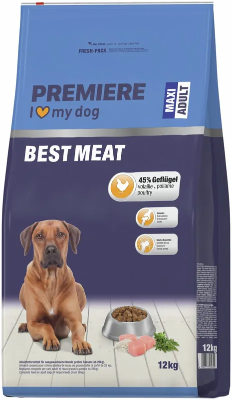 Garantierte Lieferung PREMIERE Best Meat Maxi Geflügel 12 kg