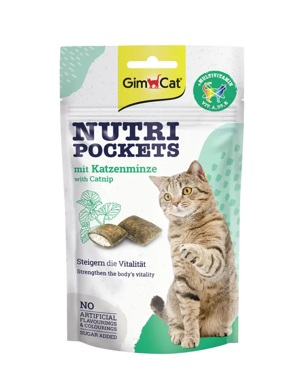 Sale GimCat Nutri Pockets Minze & Multivitamin 60 g