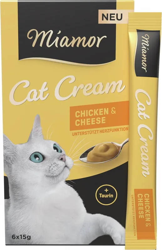 Sichere Zahlung Miamor Cat Cream Chicken & Cheese 6 x 15 g