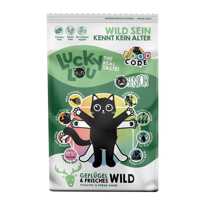 Saisonangebot Lucky Lou Senior Geflügel & Wild 750 g
