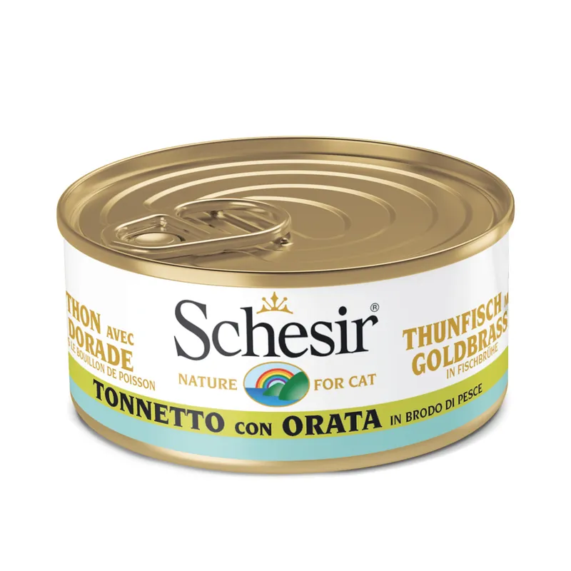 Schesir Thunfisch Goldbrasse in Broth 70 g Finale Aktion