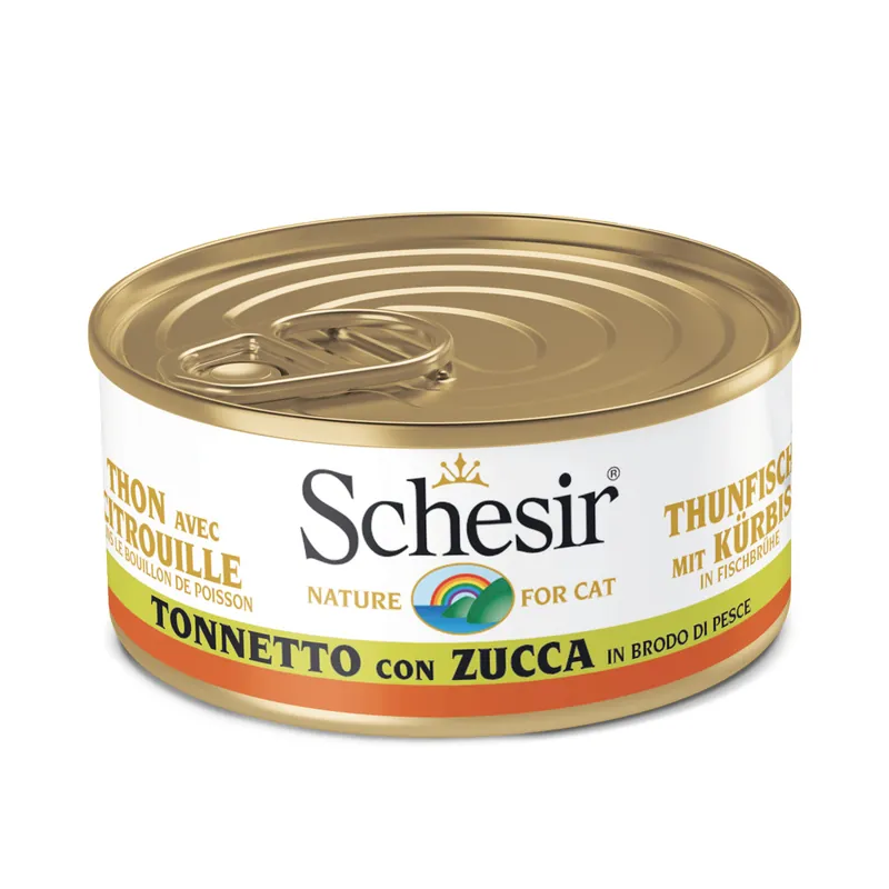 Schesir Thunfisch Kürbis in Broth 70 g Letzte Chance