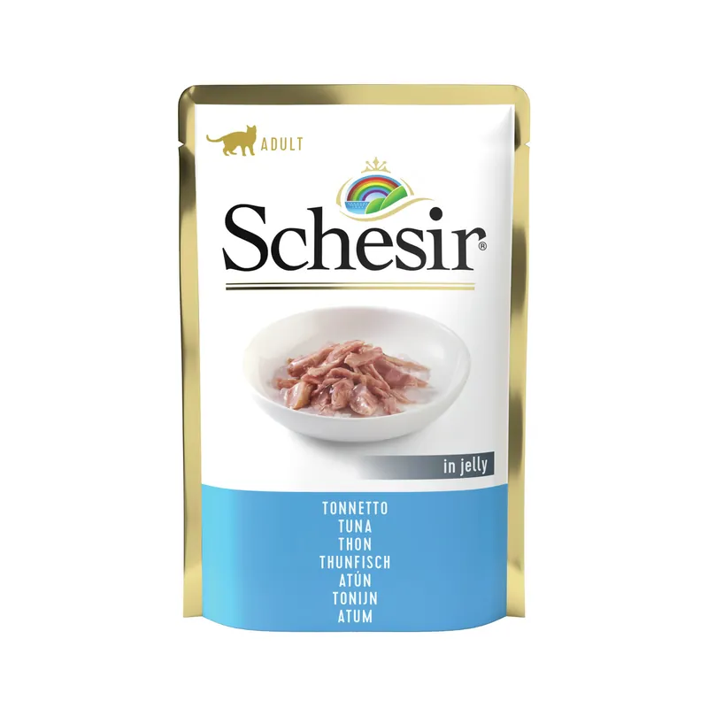 Nur Für Kurze Zeit Schesir Jelly Beutel Thunfisch 85 Gramm Katzennassfutter