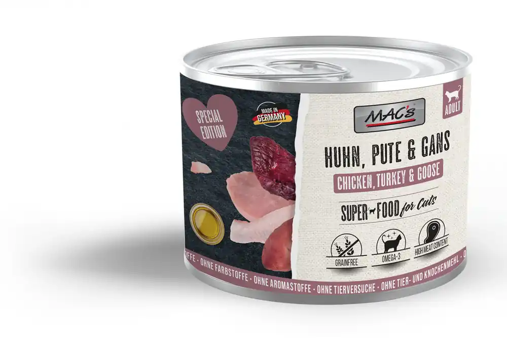 Neuheit MAC´s Cat Special Edition Huhn, Pute und Gans 200 g