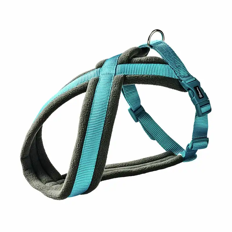 Expressversand Allpets Comfy Geschirr S–M 40–70 cm / 20 mm turquoise
