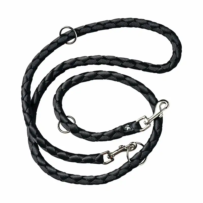 Allpets Elegant Leine L-XL 2 m / 18 mm schwarz Highlight