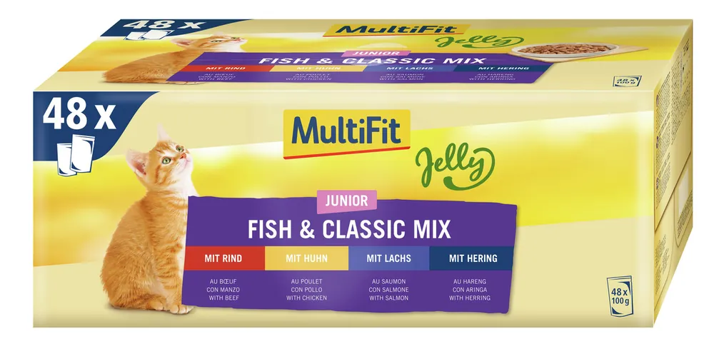 MultiFit Junior Jelly Fish Classic 48 x 100 g Must-Have
