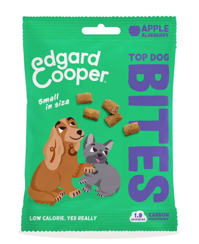 Edgard & Cooper Bites Apfel/Blaubeere small getreidefrei 50 g Neuheit
