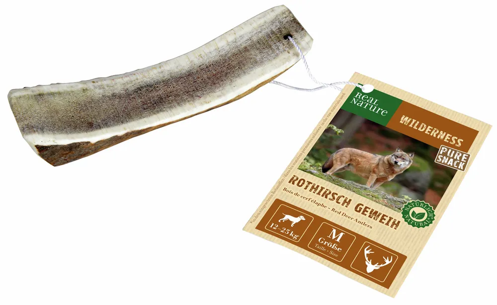 Begrenztes Angebot REAL NATURE WILDERNESS Geweih-Snack M halb