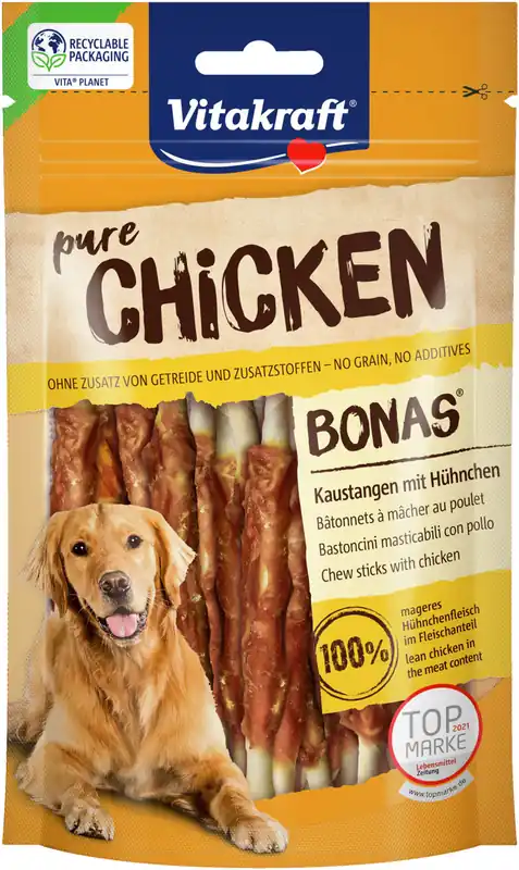 Zertifiziert Vitakraft Bonas® Kaustangen, Huhn, 80 g